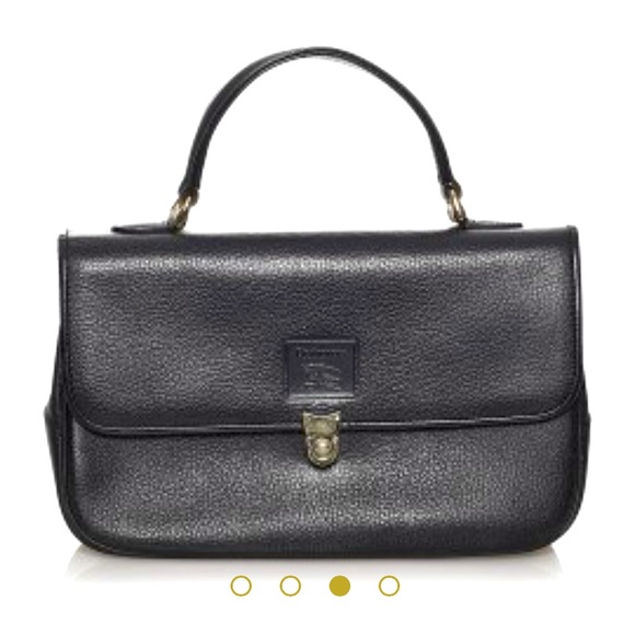 Authentic Vintage Burberry Leather Handbag. - Picture 1 of 8